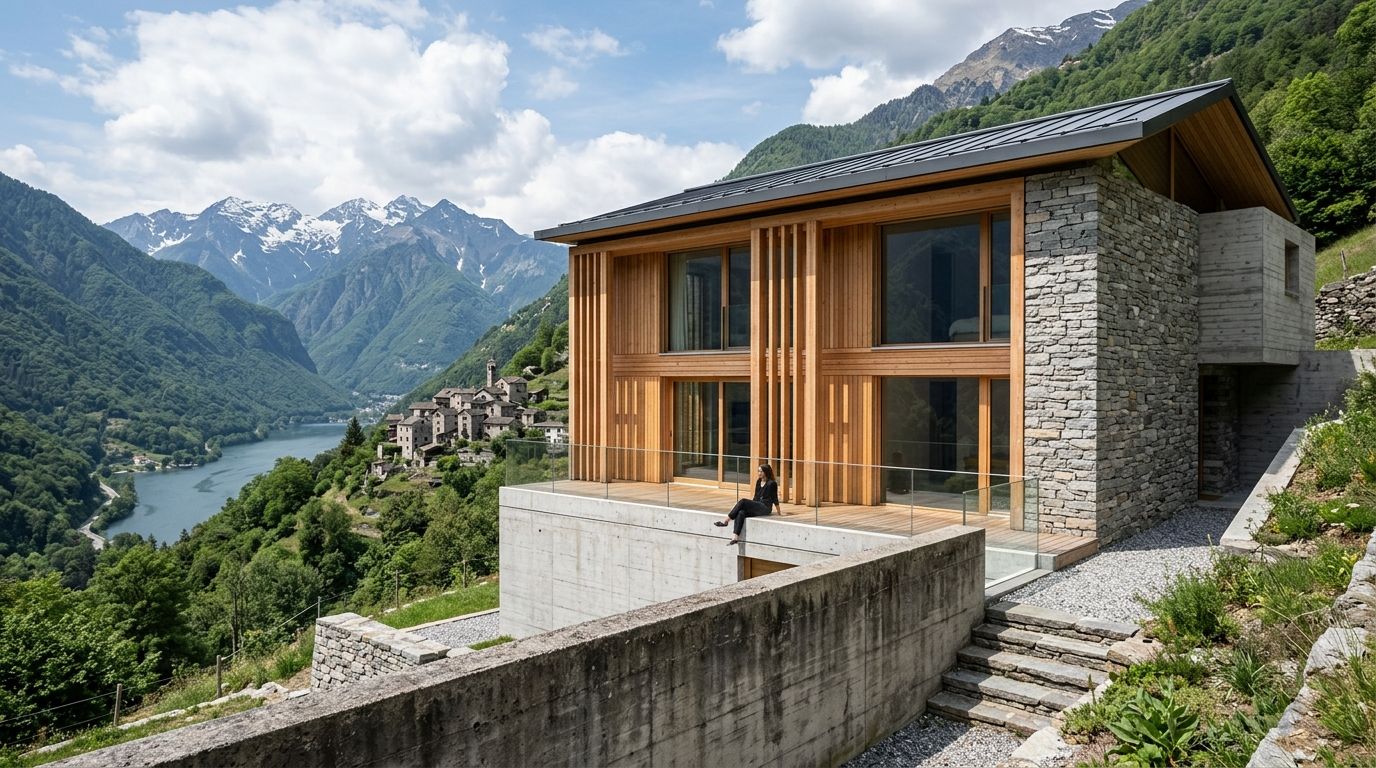 Architettura alpina contemporanea e precisione artigianale nelle Tre Valli